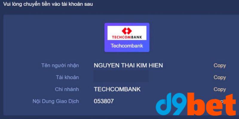 Nguyên tắc cho cược thủ khi nạp tiền D9BET